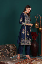 Midnight Blue Embroidered Set