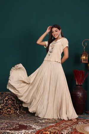 Ivory Blossom Jacket Set