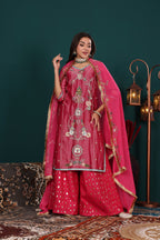 Rose Pink Sharara Set