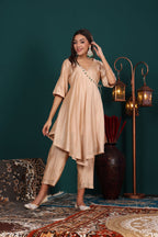 Ivory Gold Navratan Work kurta Set