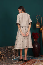 Khaki Koti Dress Set