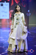 Ivory Floral Kamal Anarkali Set