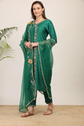 Emerald Grace Embroidered Kurta Set