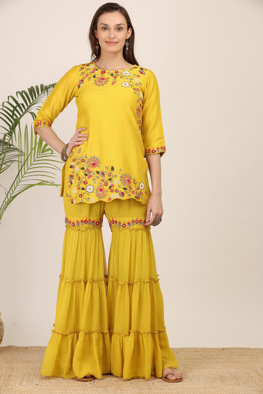 Aditi  Short Kurta Garara Set