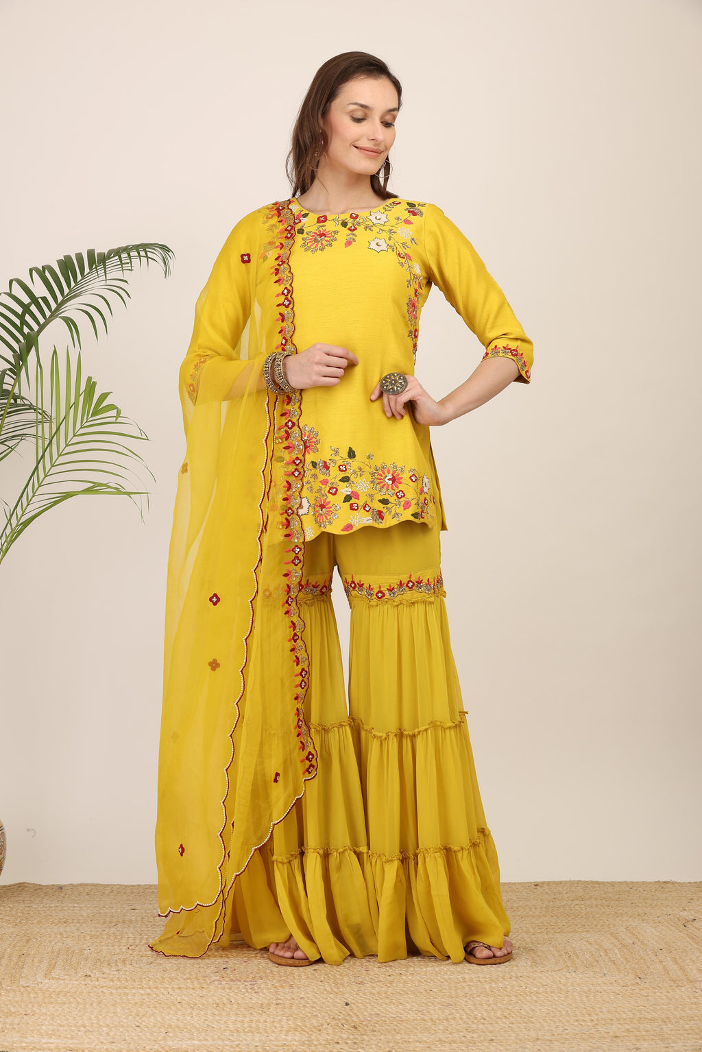 Aditi  Short Kurta Garara Set