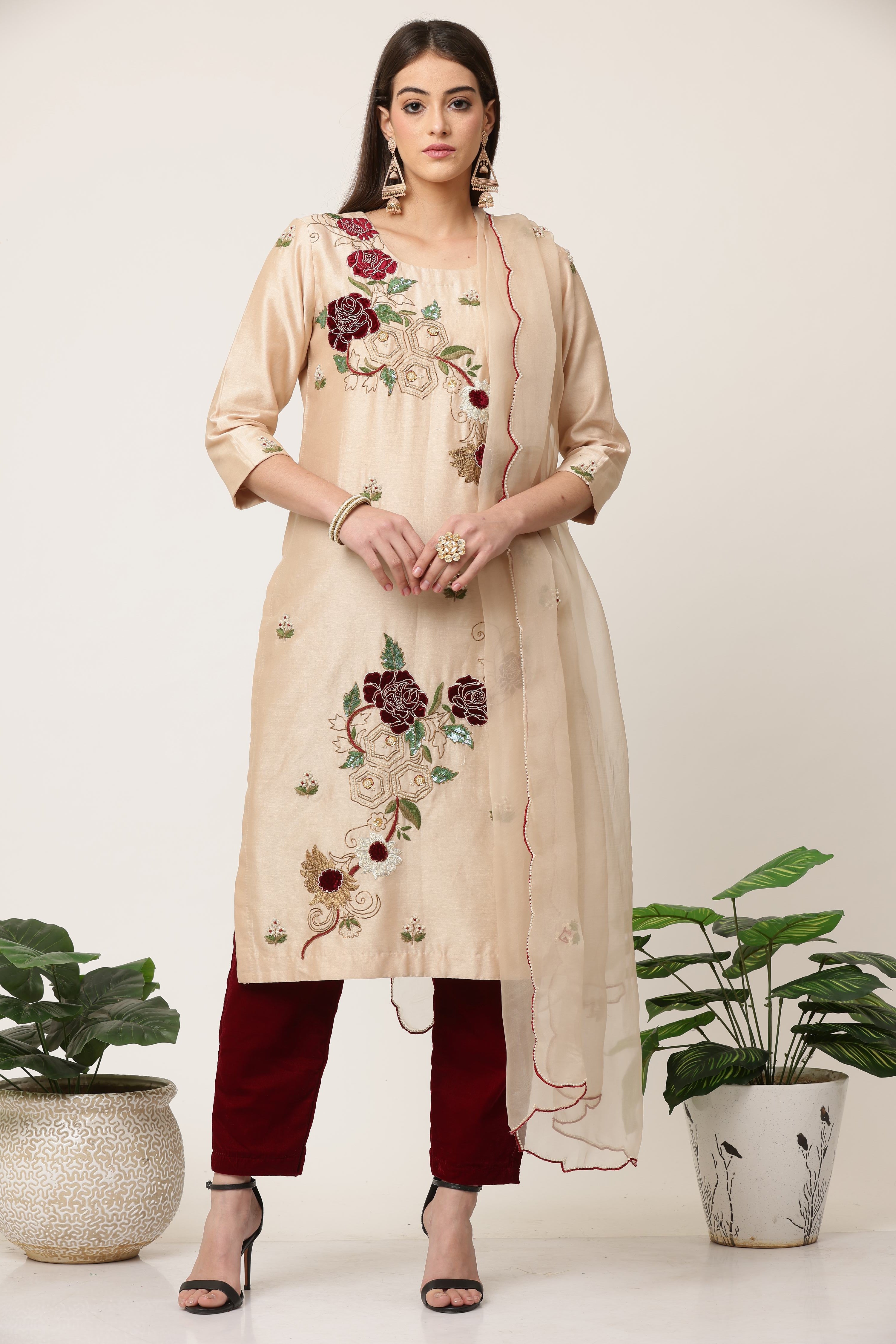 Champagne Grace Kurta Set