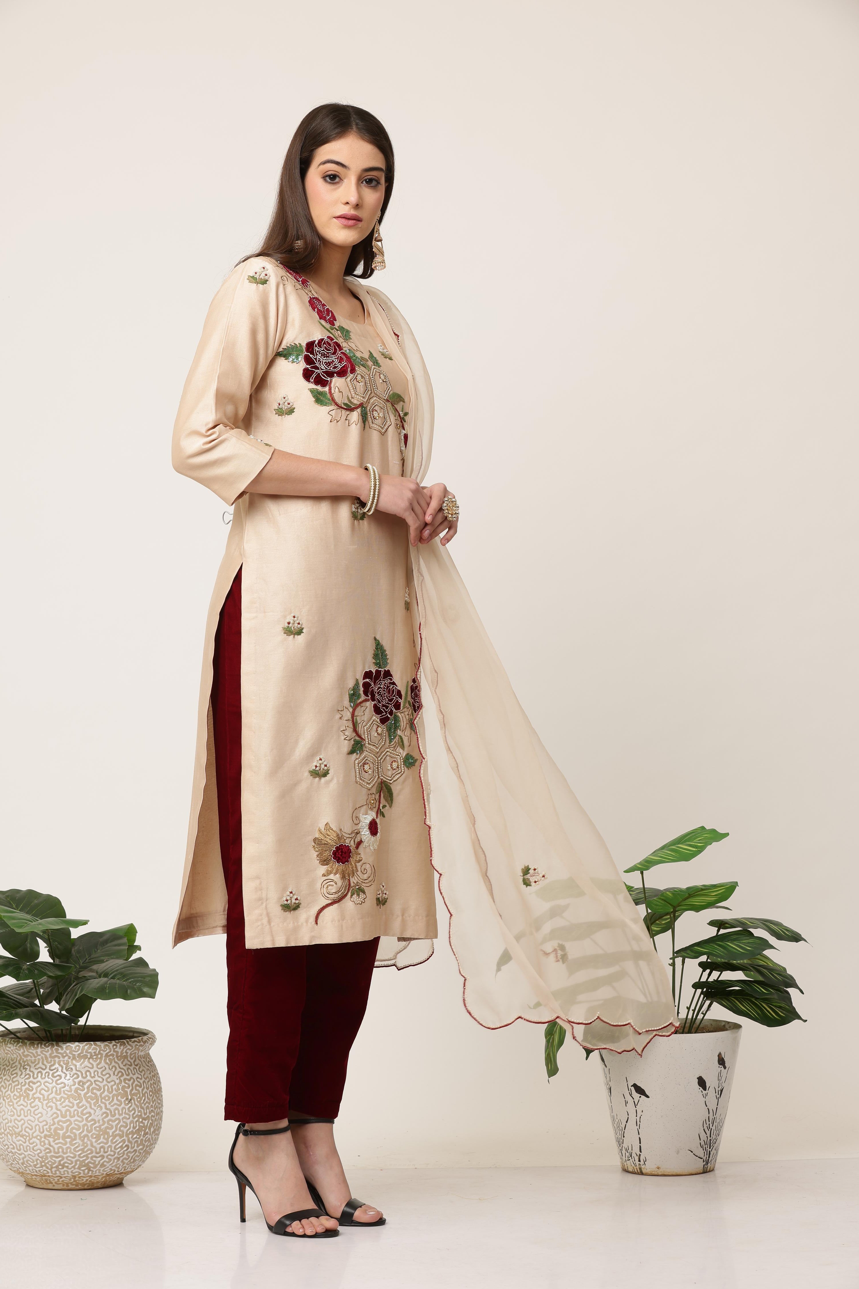 Champagne Grace Kurta Set