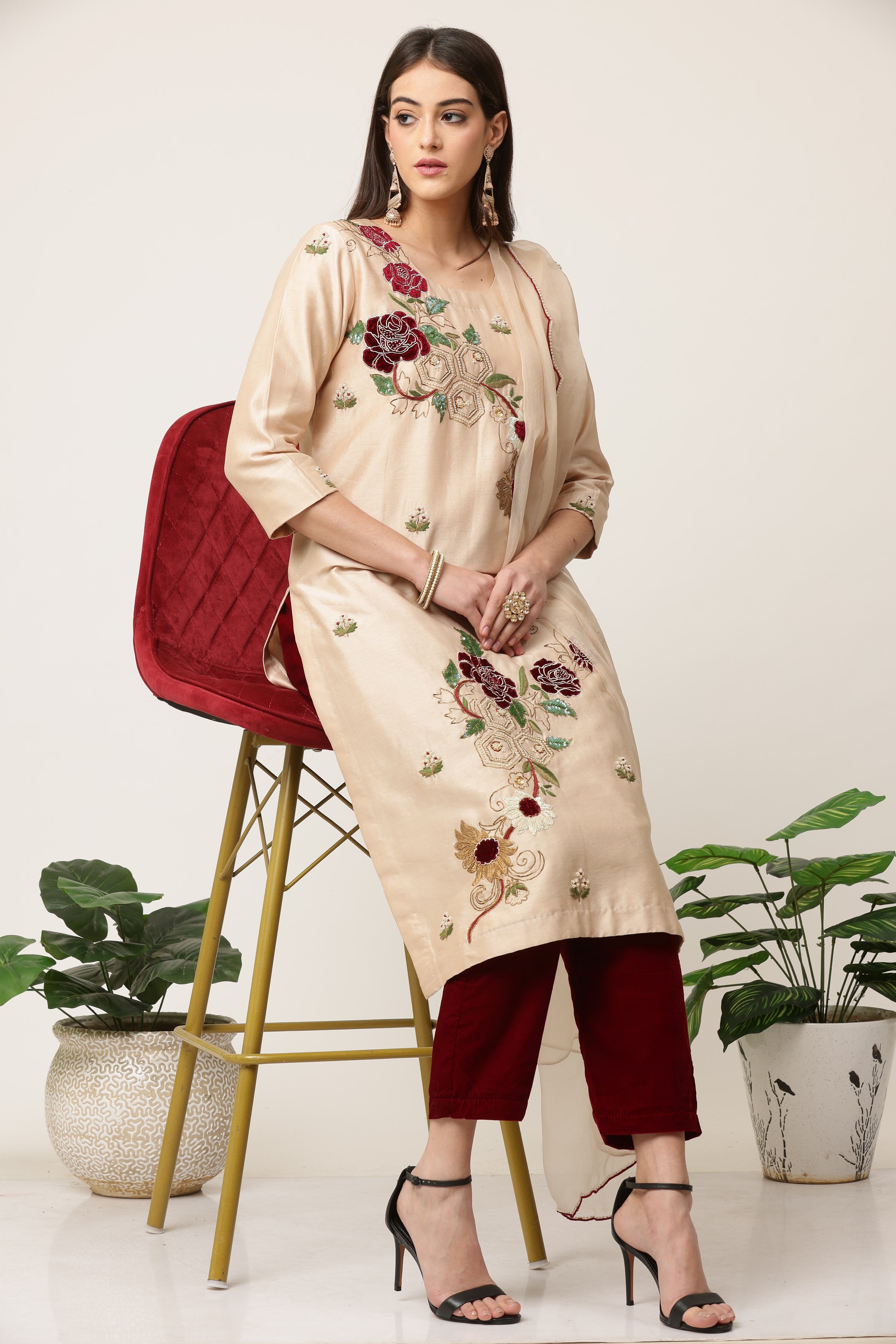 Champagne Grace Kurta Set