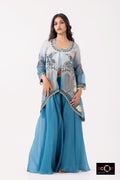 Royal Sky Blue Cape Jacket