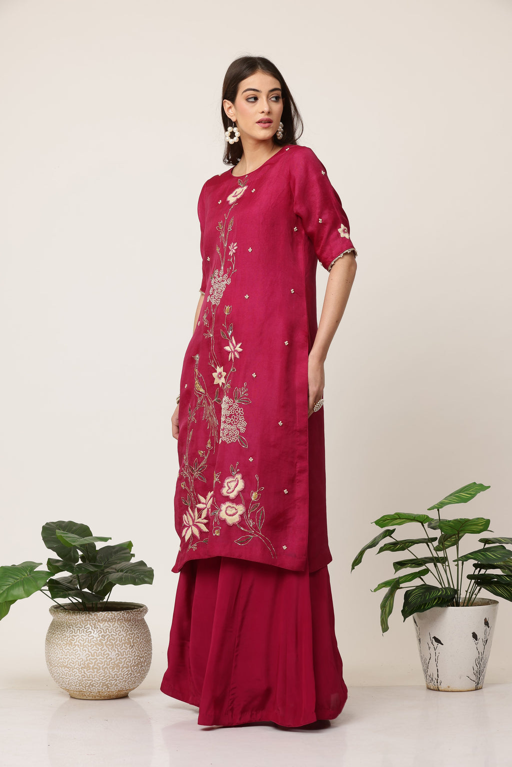 Rani Bloom Organza Suit Set