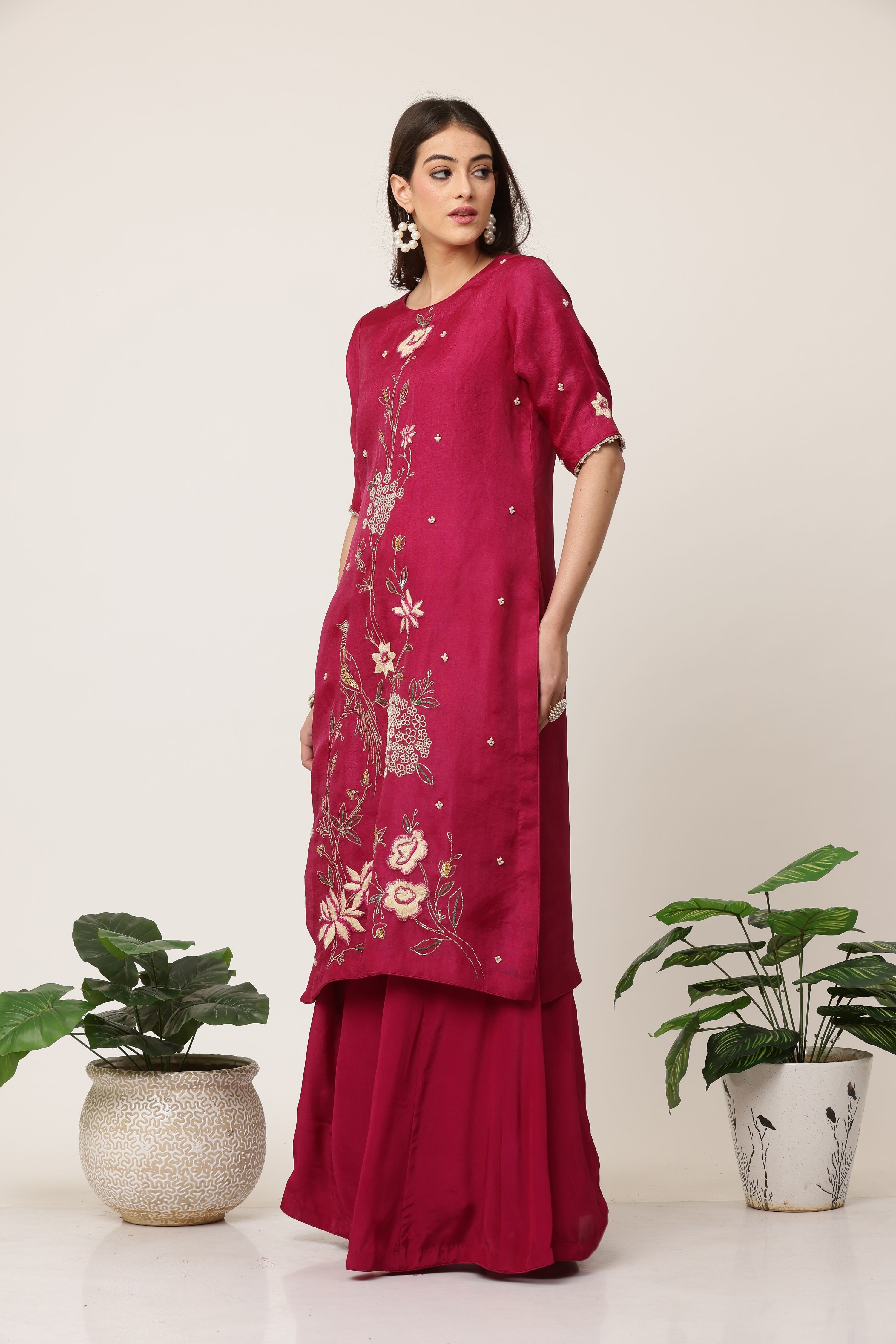 Rani Bloom Organza Suit Set