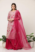 Rani Pink Moti Pink Sharara Set
