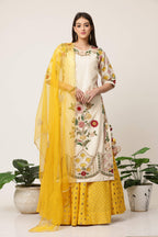 Sunlight Floral Kurta Lehenga Set