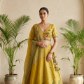 Mustard Yellow Patola lehenga Set